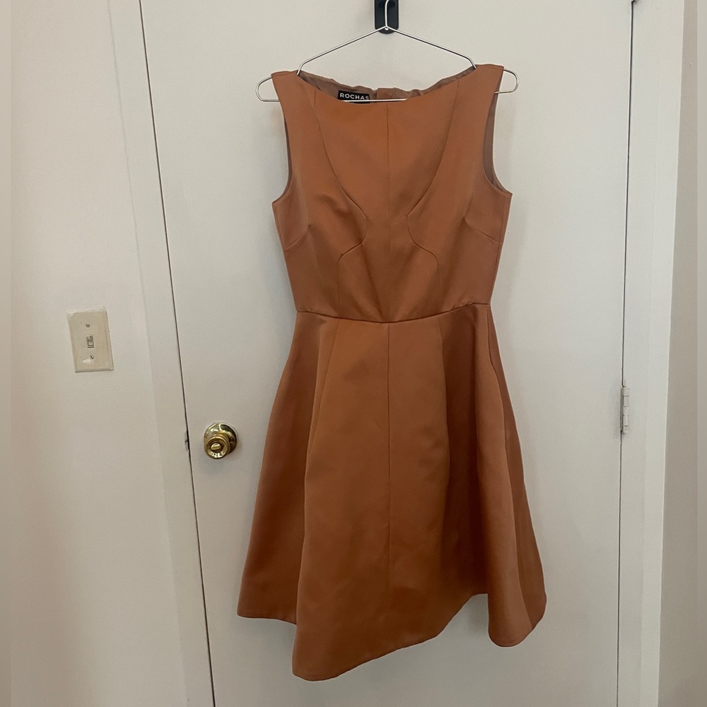 ROCHAS Satin Cocktail Dress